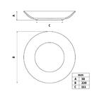 Prato Fundo Tramontina Topázio Em Porcelana Spray 22 Cm
