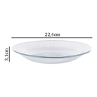 Prato Fundo Vidro Duralex 22cm Diamante 1 Unidade - Nadir 5838