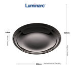 Prato Fundo Vidro Temperado Luminarc Alexie 20cm Preto