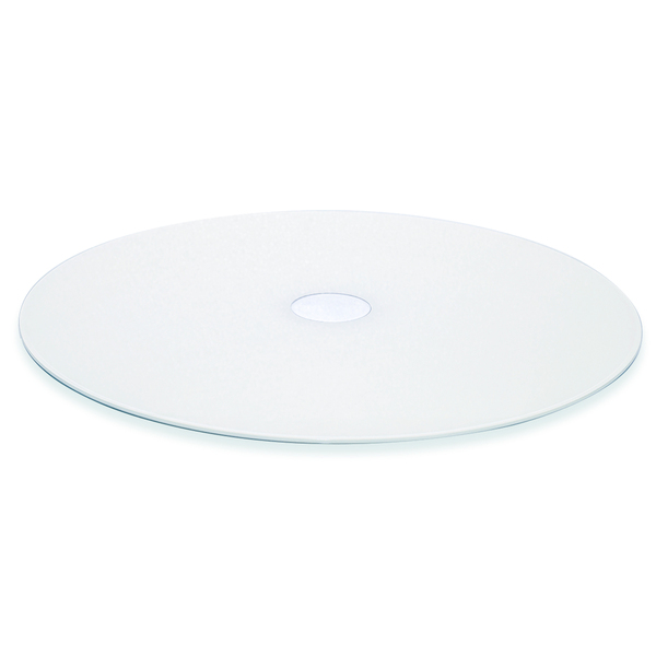 Prato Giratório 65cm De Vidro Temperado 8mm Cor Branco