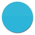 Prato Giratório Centro De Mesa Laqueado Azul Turquesa 70cm