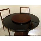 Prato Giratório Centro De Mesa Madeira Castanho 60cm