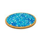 Prato Giratório De Bambu 35cm Blue Garden-casambiente Eco133
