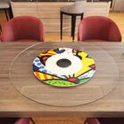 Prato Giratório De Mesa 100 Cm Em Vidro Temperado 8mm - Cor A