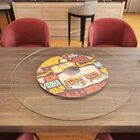 Prato Giratório De Mesa 100 Cm Em Vidro Temperado 8mm - Cor B