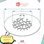 Prato Giratório De Mesa 100 Cm Em Vidro Temperado 8mm - Cor P