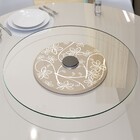 Prato Giratório De Mesa 110 Cm Em Vidro Temperado 8mm - Cor F
