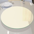 Prato Giratório De Mesa 60 Cm Em Vidro Temperado 8mm - Cor Sw