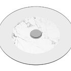 Prato Giratório De Mesa 70 Cm Em Vidro Temperado 8mm - Cor Ca