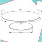 Prato Giratório De Mesa 80cm Mdf Art