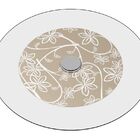 Prato Giratório De Mesa 90 Cm Em Vidro Temperado 8mm - Cor Fe