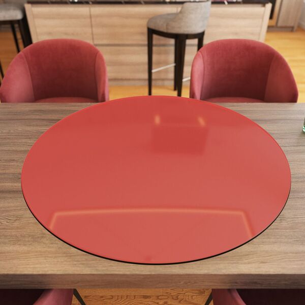 Prato Giratório De Mesa 90 Cm Em Vidro Temperado 8mm - Cor Fi