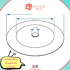 Prato Giratório De Mesa 90 Cm Em Vidro Temperado 8mm - Cor Fi