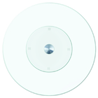 Prato Giratório De Vidro Temperado 50 Cm