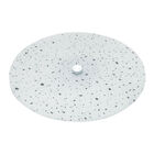 Prato Giratório Em Mármore Com Base De Metal 33 Cm