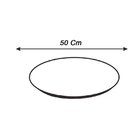 Prato Giratório Esmeralda 50cm Branco