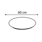 Prato Giratório Esmeralda 60cm Branco