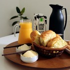 Prato Giratório Laminado Para Servir Na Mesa 40 Cm  - Tabaco