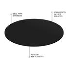 Prato Giratório Laqueado De Mesa 40 Cm Preto