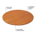 Prato Giratorio Madeira De Mesa 80 Cm Freijó