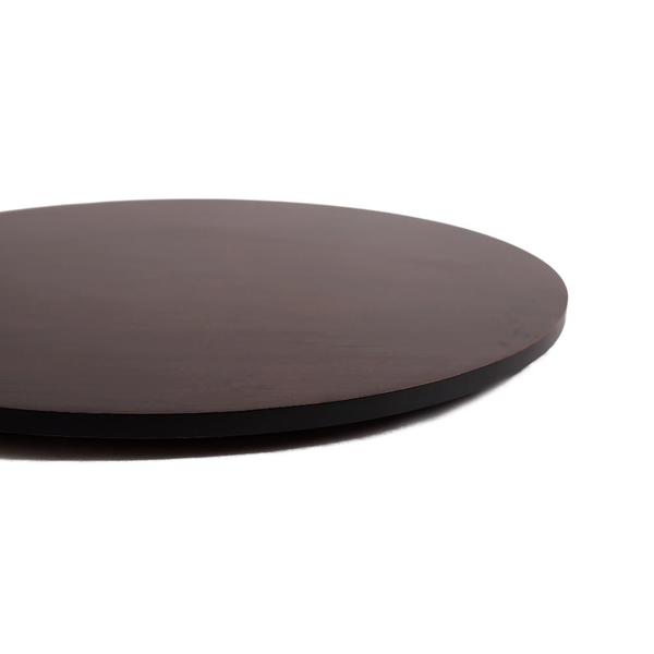 Prato Giratorio Madeira Decore Casa 70 Cm Tabaco