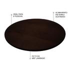 Prato Giratorio Madeira Decore Casa 70 Cm Tabaco