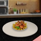 Prato Giratório Para Mesa 50cm Off White