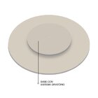 Prato Giratório Para Mesa 70cm Off White
