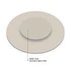 Prato Giratório Para Mesa 80cm Off White