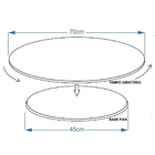 Prato Giratório Para Mesa De Jantar 70 Cm Mdf Art