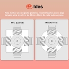 Prato Giratório Para Mesa De Jantar 80 Cm Mdf Carrara