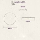 Prato Giratório Para Mesa De Jantar 90cm Mel