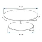 Prato Giratório Para Servir Na Mesa 50 - Cm Branco