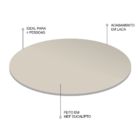 Prato Giratório Para Servir Na Mesa 60 Cm - Off White