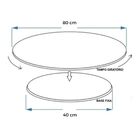 Prato Giratório Para Servir Na Mesa 80 Cm - Branco