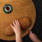 Prato Giratório Para Servir Na Mesa De Jantar Laminado 90 Cm