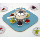 Prato Giratório Tampo Tábua Para Mesa 70 Cm - Azul Laca