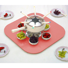 Prato Giratório Tampo Tábua Para Mesa 70 Cm - Coral / Salmão