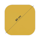 Prato Giratório Tampo Tábua Para Mesa 80 Cm - Amarelo Laca