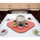 Prato Giratório Tampo Tábua Para Mesa 80 Cm - Coral / Salmão