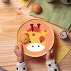 Prato Infantil Baby Friends Em Polipropileno Amarelo Tramonti