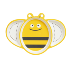 Prato Infantil De Bambu Ecológico Abelha Amarelo - Giro Baby
