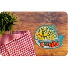 Prato Infantil De Bambu Ecológico Baleia Azul - Giro Baby