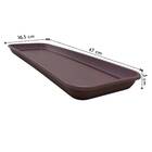 Prato Jardineira Bari 50 (47x16,5x4) Cor Tabaco Okla