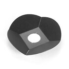 Prato Lâmpada Pendente Retro Luminária Redondo-alumínio-preto