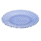 Prato Lyor Chevron 33cm Azul