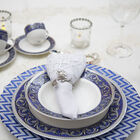 Prato Lyor Chevron 33cm Azul