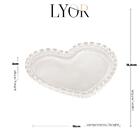 Prato Lyor Coração De Sobremesa De Cristal 18cm X 15,5cm