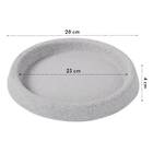Prato M (23cm) Cinza Claro Vasap