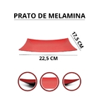 Prato Melamina Retangular 22,5cm